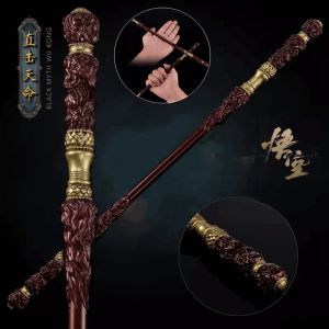 [22cm] Monkey King WuKong Golden Cudgel Model Metal Crafts Ornaments 悟空金箍棒模型 定海神针