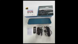 AUTOFun 4.5inch Car Camera Dash Cam Mirror Car Video Recorder Full HD 1080P Car Video Camera with Dual Lens