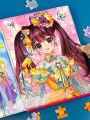 Princess Magnetic Puzzle Toy Educational Handmade Assembly Children's Plaything Suitable for Ages 3 And above Magnetic Board Game. 