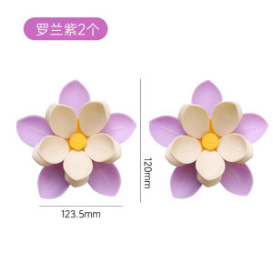 Double Layer Magnetic Seal Clip Kitchen Use Fridge Magnet Lotus Design Moisture Proof Sealing Clip Creative High Aesthetic Value