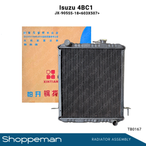 TB0167 ISUZU 4BC1 RADIATOR ASSEMBLY 603x507x56mm PA56 3ROWS JX-90555-18 296880
