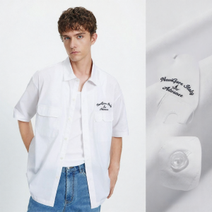 Navigare | Loose Short Sleeve Shirt Navy Blue