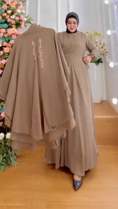 TERBARU! Set Dress/One Set Gamis Syari Jubah Kode OZANI Bahan Ceruty Babydoll By Ory AjeZas Collect
