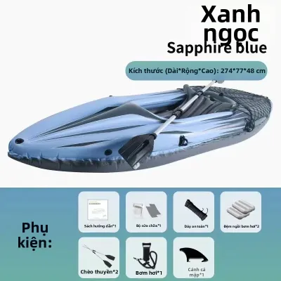 SAIRU | Thuyền Canoe Bơm Hơi Dày Đất Chắc Chắn