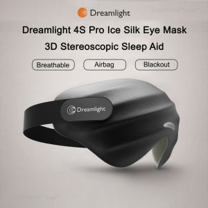 2026 Dreamlight 4S Pro Memory Foam Eye Mask Full Shading Relaxing Sleeping Block Out Light for Sleep Aid Soft Pure Silk Eye Mask
