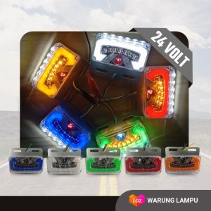 LED Lampu Bak 24V Truk Fuso Tronton Bis Lampu Samping Running - Ver. Model C