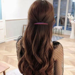 Korean Style Thin Loose Clip Simple Hair Clip Word Clip Back Head Head Clip Spring Clip Cross Clip Ponytail Clip Bang Clip