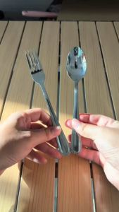 RRS ช้อน-ส้อม สแตนเลส รุ่นหนา 2.5mm. ลายปริ๊นเซส (1คู่)