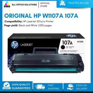 Original HP 107A Black Laser Toner Cartridge (W1107a)