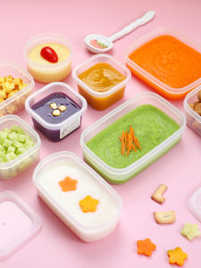 Portable Baby Food Storage Box Mini Sealed Preservation Container Fridge Freezing Cooling LISSA Japanese Style Kitchen Organizer