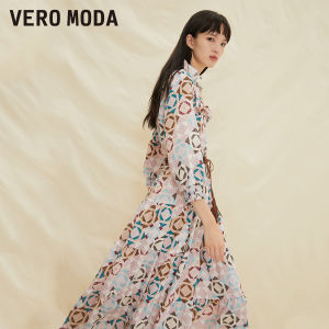 Vero Moda | Flirty Collar Bohemian Print Three Quarter Sleeve Dress