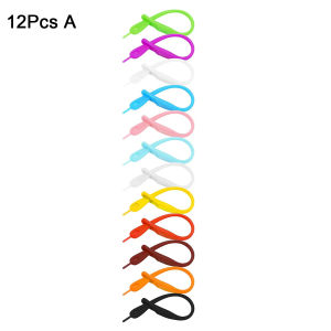12/36Pcs Reusable Silicone Wine Glass Charms Drink Marker Bands Bottle Strip Tag Glass Identifiers for Party Cocktail Champagne