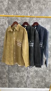 Áo Sơ Mi Nam chất liệu Jean Denim 100% Cotton Mẫu 2023 Tay dài Dáng xuông Hàng Quảng Châu cao cấp - SMQC838