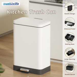 JustLiving 1PC 430 High Quality Stainless Steel Pedal Step Rubbish Bin: Key Features & Benefits
