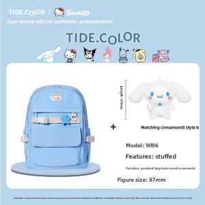 Tide color | Blue Double-shoulder Large Capacity Backpack for Women