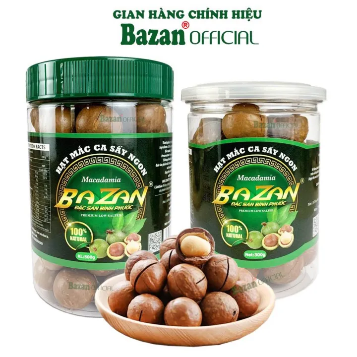 Hạt Macca Organic Bazan Sạch Nứt Vỏ Ăn Liền 500g