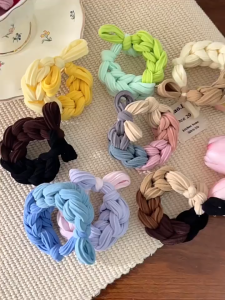 Scrunchie Rambut Wanita Model Kepang Tambang Ikat Rambut Elastis Fashion Aksesoris HS KCR31