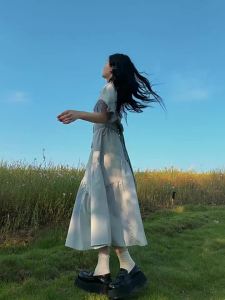 KEIKO | Wrinkle-Resistant Jacquard Bow A-Line Dress
