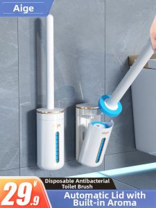 Aige | Disposable No-Dead-Corners Flushable Toilet Brush