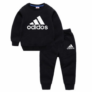 Áo Hoodie Trẻ Em Áo Hoodie Cotton Trẻ Em Xuân Thu Trang Phục Thể Thao Bé Gái Bé Trai Nổi Tiếng Trên Mạng Bộ Hai Chiếc Kiểu Tây Em Bé