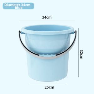 Large Thick Plastic Water Bucket with Lid for Home Use