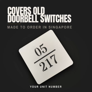 [SG LOCAL] BTO HDB Custom Doorbell Cover/Doorbell Plate/Unit Number Sign/Unit Number Plate/Practical Housewarming Gift