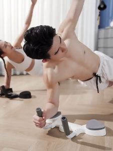 Multifunctional Plank Support and Push-up Bracket with Timer LED Display Abdominal Muscle Training Device Non-slip