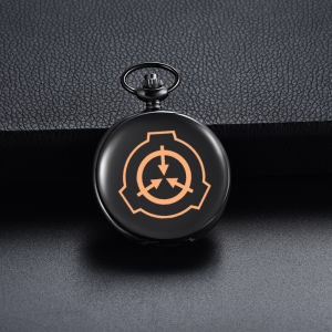 Anime Pocket Watch SCP Peripheral Foundation Clock Two-Dimensional Flip Watch Neck Pendant Necklace Quartz Watch