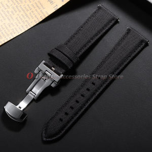20mm 22mm Sailcloth Watch Straps for Rolex for Seiko Business Nylon Butterfly Buckle Men Women for Omega Quick Release Watchband