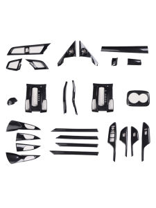 Carbon Fiber Interior Trim Stickers for Honda Civic FC1 FK7 FK8 19-21 Models Modification Wooden Grain Plastic Material