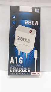 Charger Casan HP SMSNG A16 & Fast Charger 280W Universal: Solusi Cepat Charge untuk Smartphone Anda