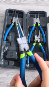 ZENTOR Deli 4Pcs 7 Full Range Circlip Pliers Anti-slip Grip Circlip Plier Set ( Carbon Steel )