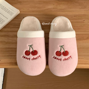 XIXITIAO | Cute & Warm Couples Cherry Dog House Slippers