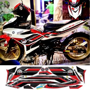 Tem rời EXCITER 150cc - Mẫu Y15ZR. Tem bóng form chuẩn. Chất liệu PPF Cao Cấp : 3 Lớp Chống Nước Chống Phai Màu. Nhãn Dán Decal