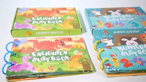 ABC BABY Busy Book for Kids Early Educational Puzzle Toy Learning Ten Themes Sticker Quiet Book