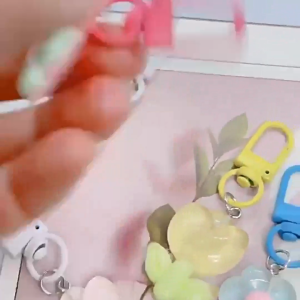 FR-C1396 Gantungan Kunci Bunga Tulip / Keychain Gantungan Liontin Bunga Key Chain Aksesoris Tas Bag