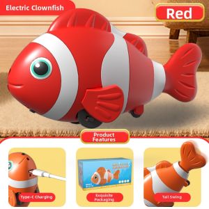 JOYLONG | Automatic Obstacle Avoidance Electric Crawling Interactive Fish Toy