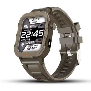 2025 ใหม่กลางแจ้งทหารสมาร์ทวอทช์ GPS ผู้ชายไฟฉายกันน้ำกีฬากลางแจ้งตัวติดตาม HD บลูทูธนาฬิกาสมาร์ทผู้ชายผู้หญิง