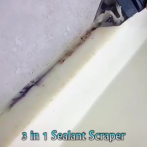 3-in-1 9-Piece Silicone Sealant Tool Kit - Caulk Finisher Smoothing Scraper Floor Grout & Mold Remover Hand Tools