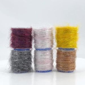 2/6 Sợi Chỉ Côn Trùng Bẩn Chất Liệu Buộc Mồi Câu Ruồi Chỉ Giả Lông Nhiều Màu Sắc Dùng Cho Mồi Câu Scuds Baetis Nymphs Caddisfly Câu Cá Hồi Nhiều Màu Sắc