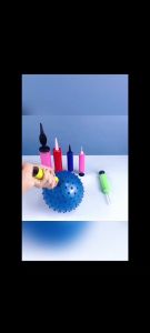 ที่สูบลมลูกโป่งแบบมือปั้ม กาวลูกโป่ง ดันด้วยมือ แบบพกพา อุปกรณ์เสริมเซตลูก คละสี