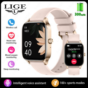 LIGE Smart Watch for Men and Women Bluetooth Call and 100+ Sports Modes Heart Rate Waterproof Health Tracker