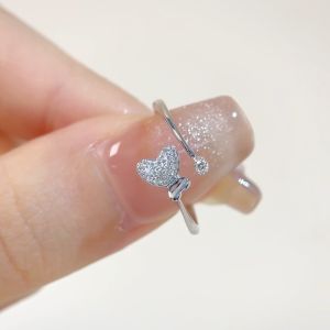 LAZO DIAMOND Butterfly Bypass Diamond Ring in 9k White Gold