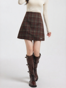 Petite New High Waist A-Line Skirt
