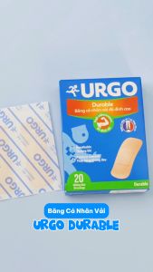 Băng Cá Nhân Vải Co Giãn Thoáng Khí URGO Durable Bảo Vệ Vết Thương (Hộp 20 Miếng)