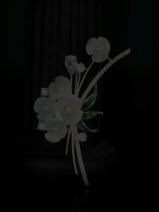 Elfindo-250 Bros Wanita Diamond Mewah Elegant / Bros Corsage Fashion Lily