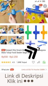 Penjepit Klip Snack Makanan Bumbu Serbaguna Buka Tutup Food Sealer Segel Makanan AA05