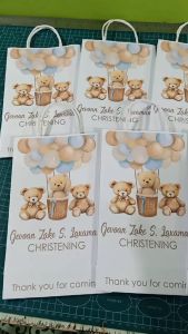 10pcs bear brown d3 theme customized lootbags