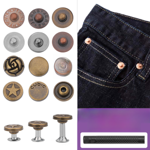 Small Collision Button Jeans Clothing Bag Shoes Fixed Mother-Child Button Rivet Embellishment Home Sewing DIY Accessories