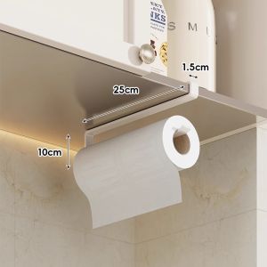 evesigar | Wall Mounted Drill-free Bathroom Tissue Holder